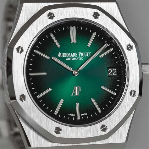 audemars piguet 15202 anniversary|audemars piguet green dial.